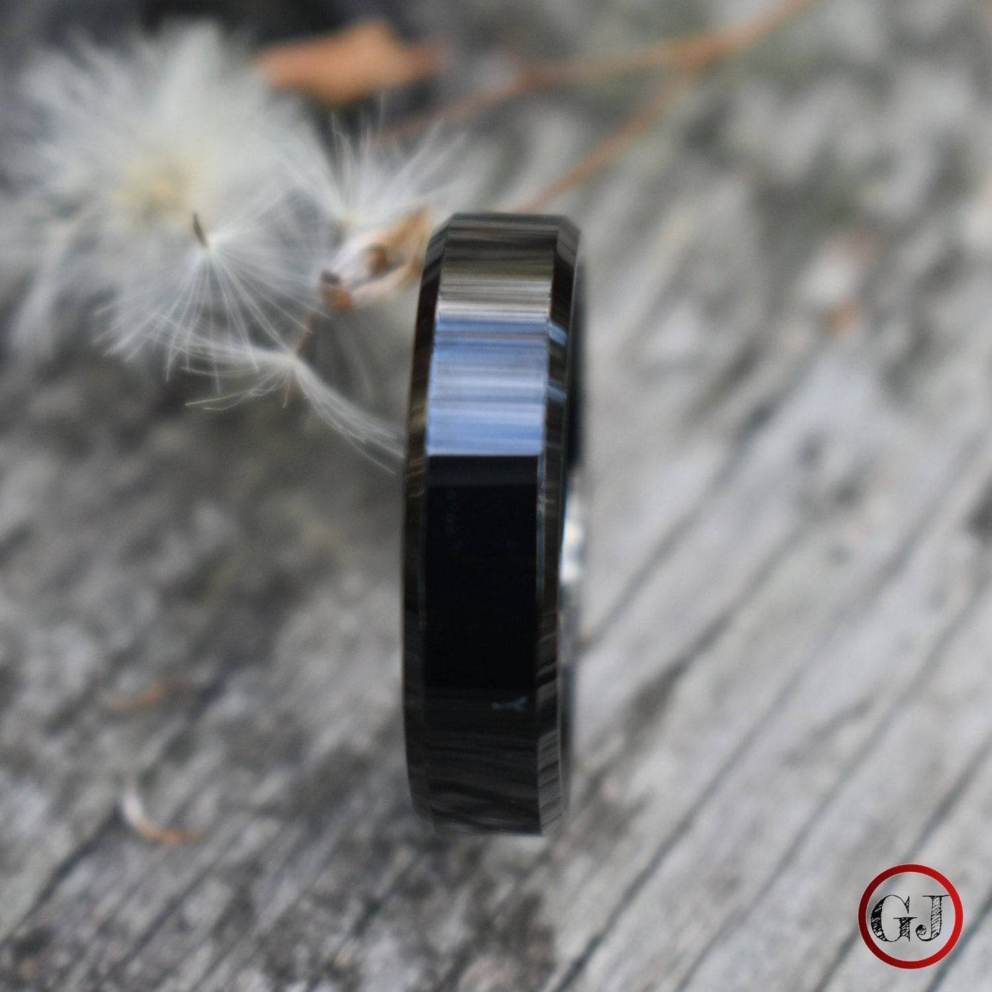 Black 6mm High Polished Tungsten Ring - Tungsten Titans