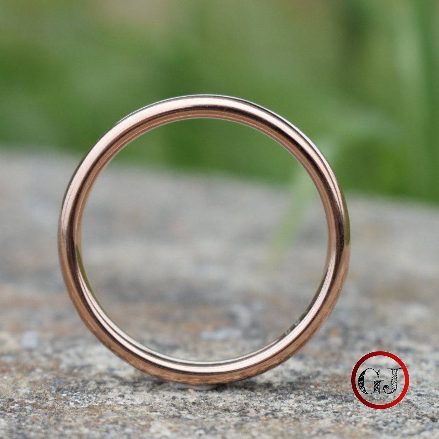 Tungsten Ring 4mm Classic Rose Gold Comfort fit band - Tungsten Titans