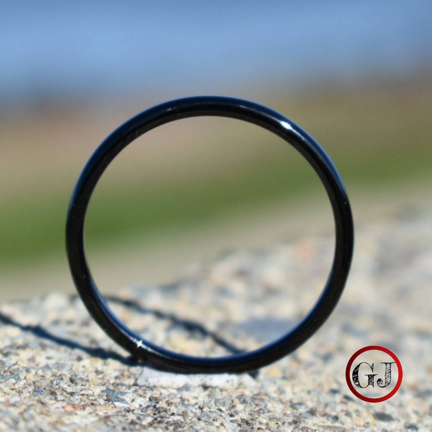 Tungsten 2mm Black Ring - Tungsten Titans