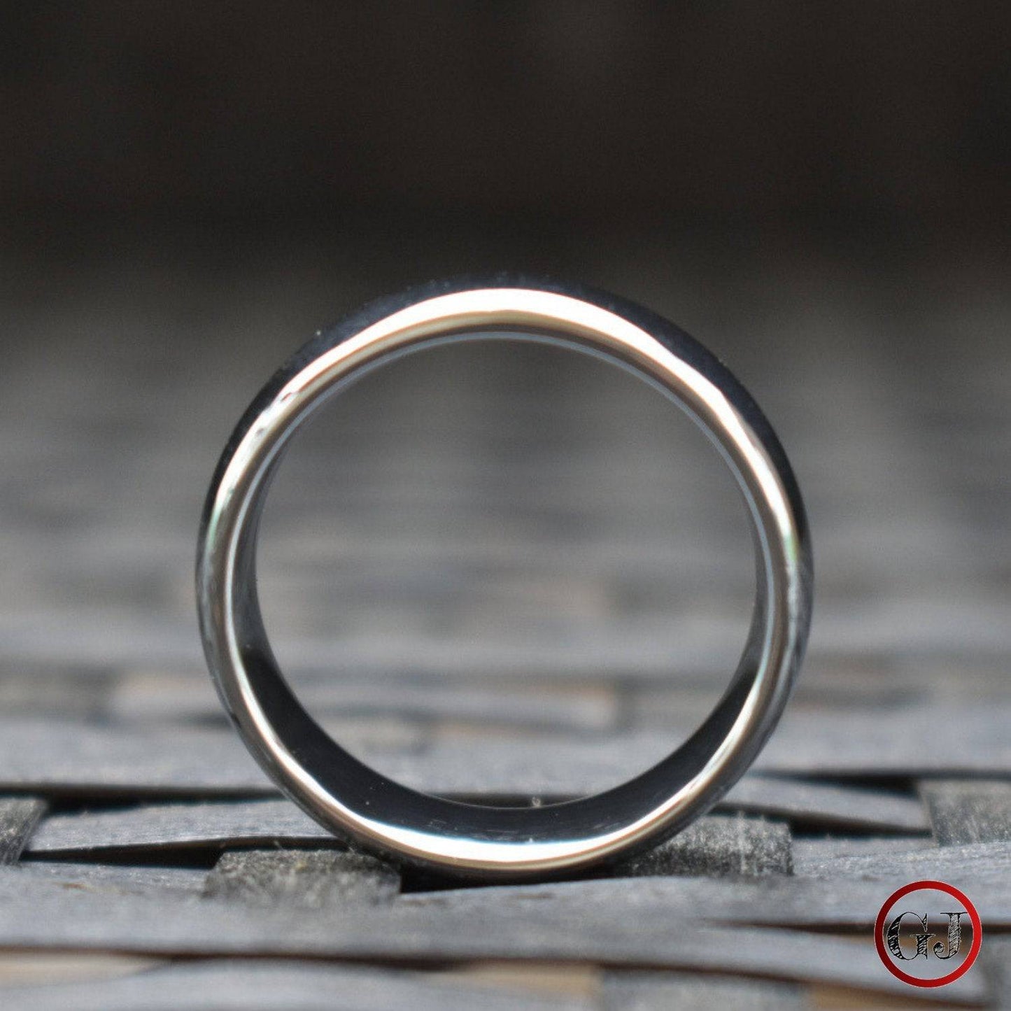 Tungsten 8mm Silver Dome Ring - Tungsten Titans