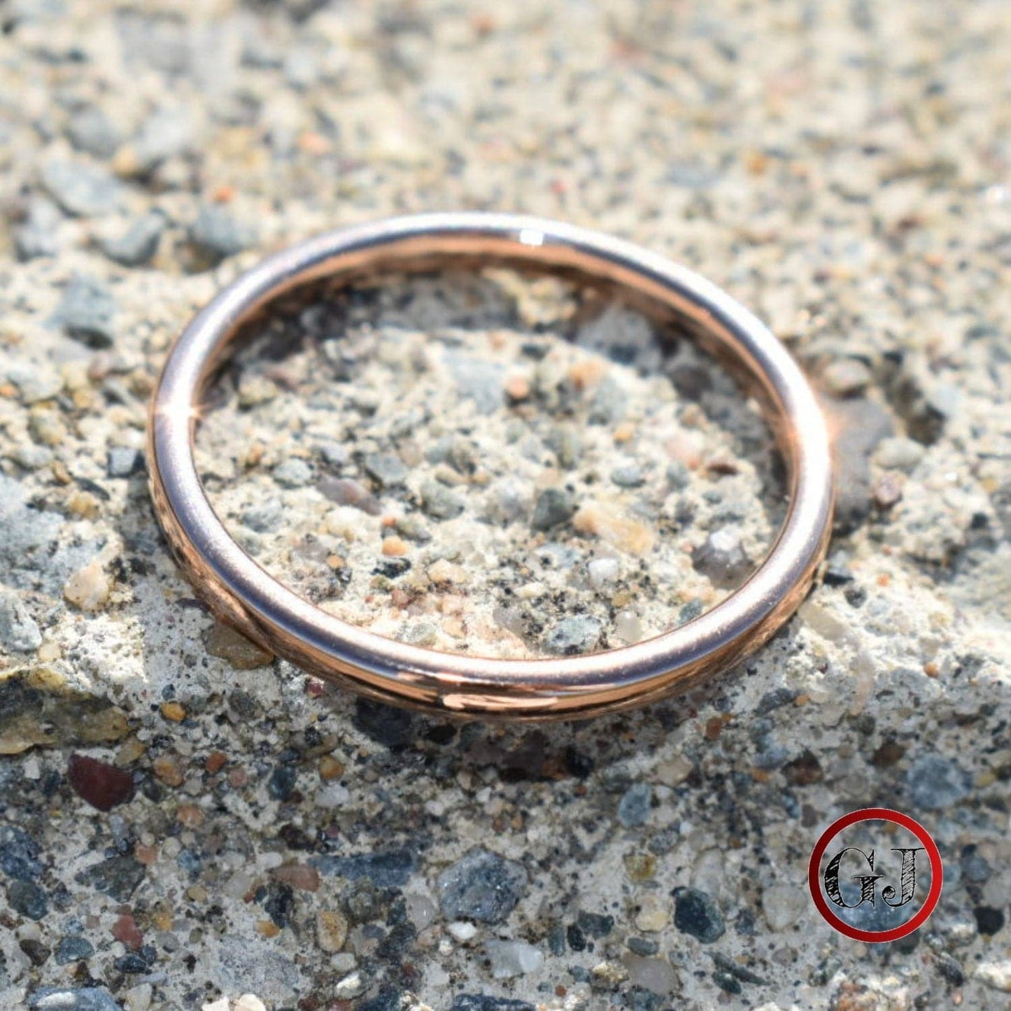 Tungsten 2mm Rose Gold Ring - Tungsten Titans