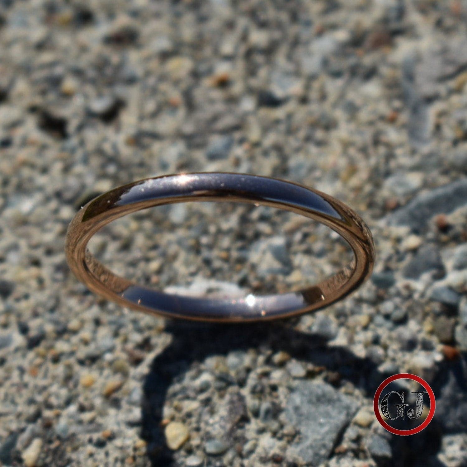 Tungsten 2mm Rose Gold Ring - Tungsten Titans