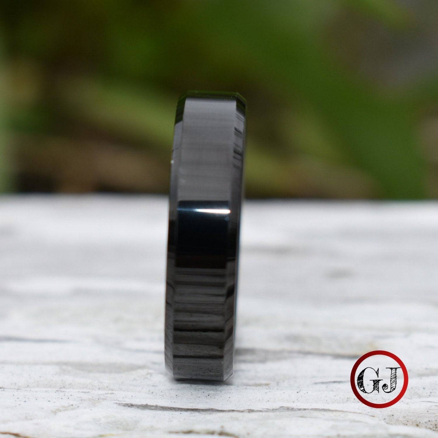 Black 6mm High Polished Tungsten Ring - Tungsten Titans