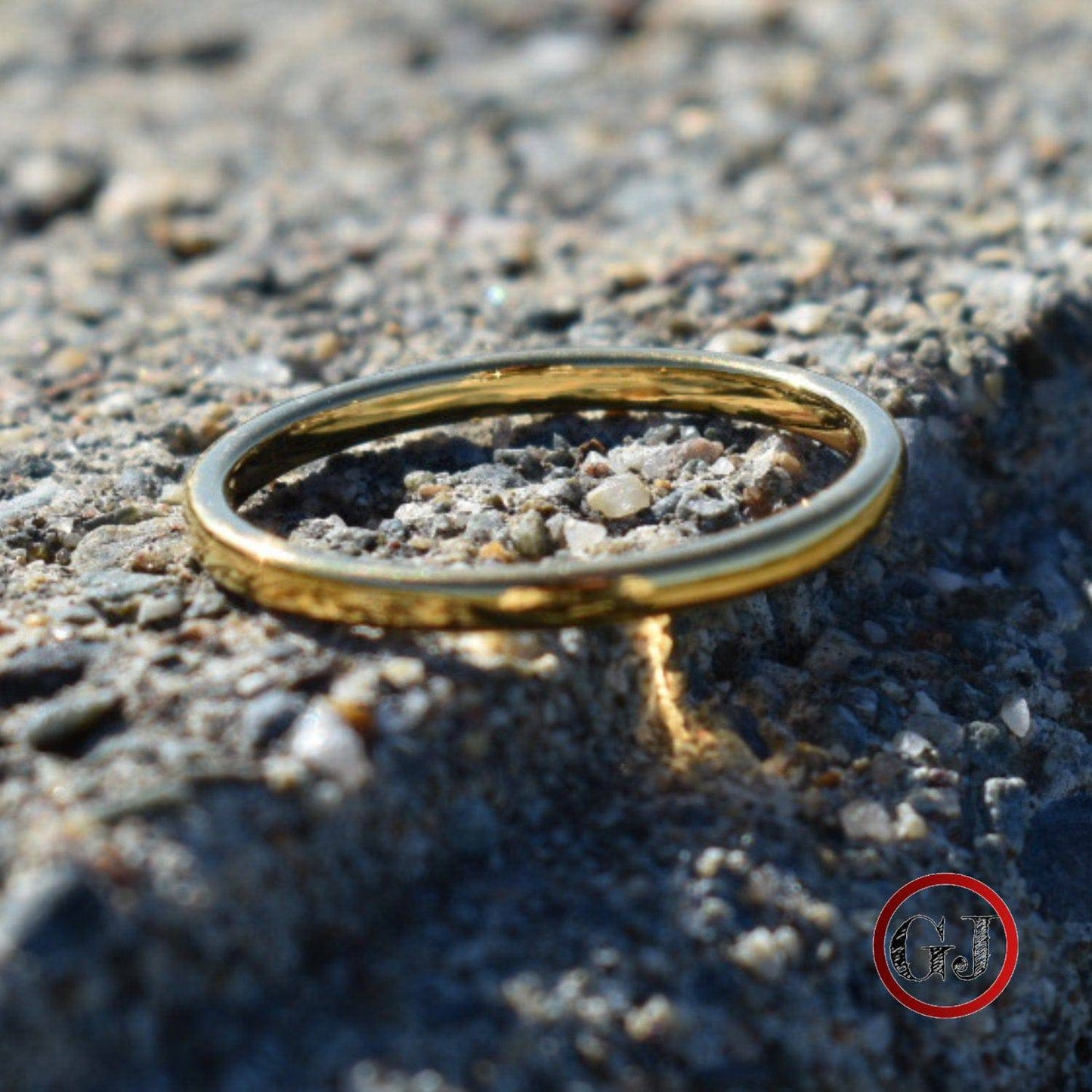 Tungsten 2mm Gold Ring - Tungsten Titans