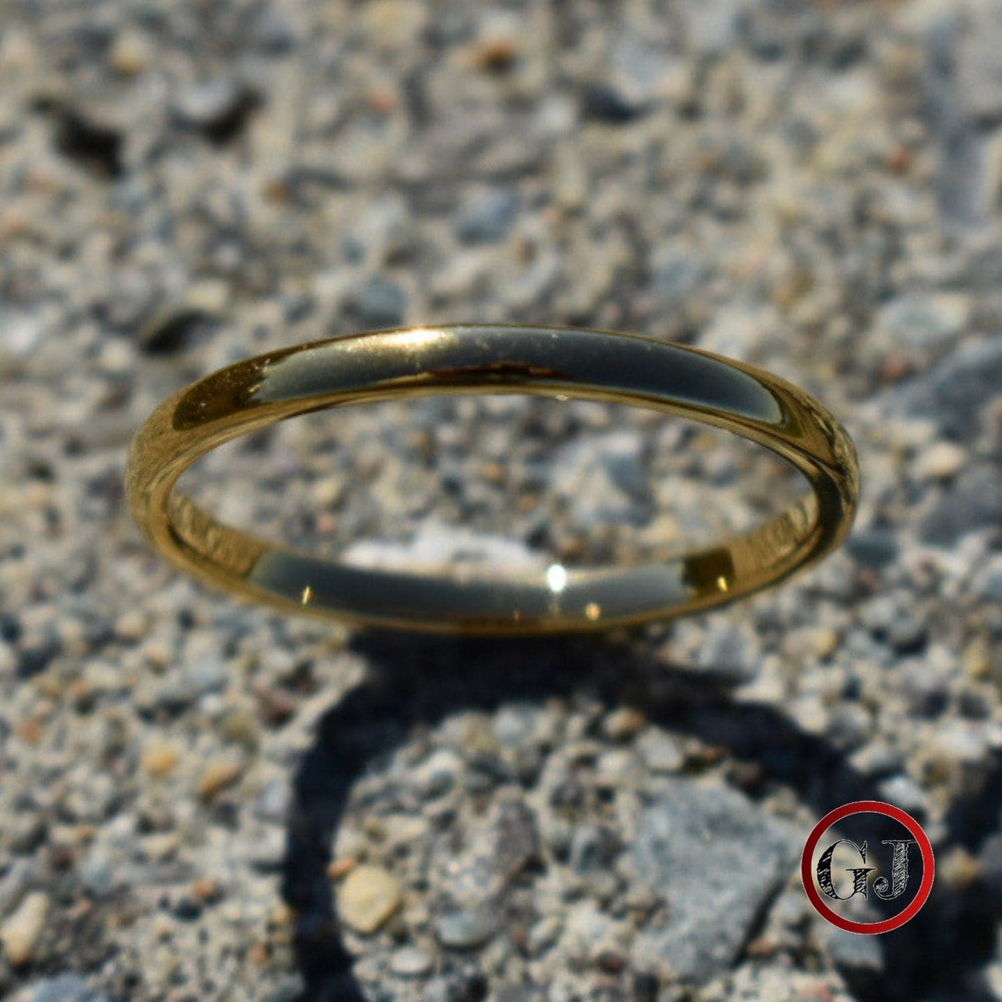 Tungsten 2mm Gold Ring - Tungsten Titans